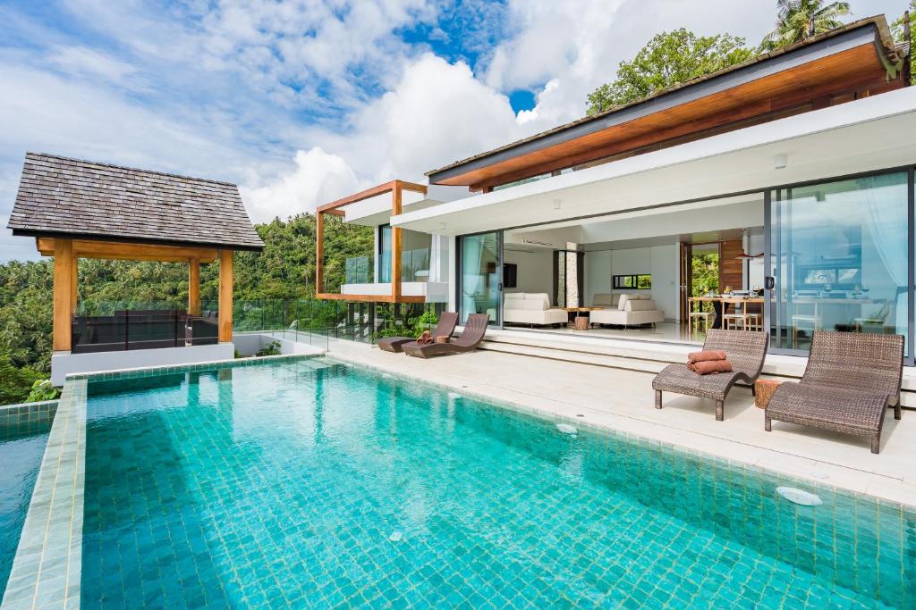 Samui Relax Airfreshing Privacy Modern Luxury Seaview Natural Rainforest Infinity Pool Villa With 3 Beds Suits With Housekeeper Samui Relax Airfreshing Privacy Modern Luxury Seaview Natural Rainforest Infinity Pool Villa With 3 Beds Suits With Housekeeper