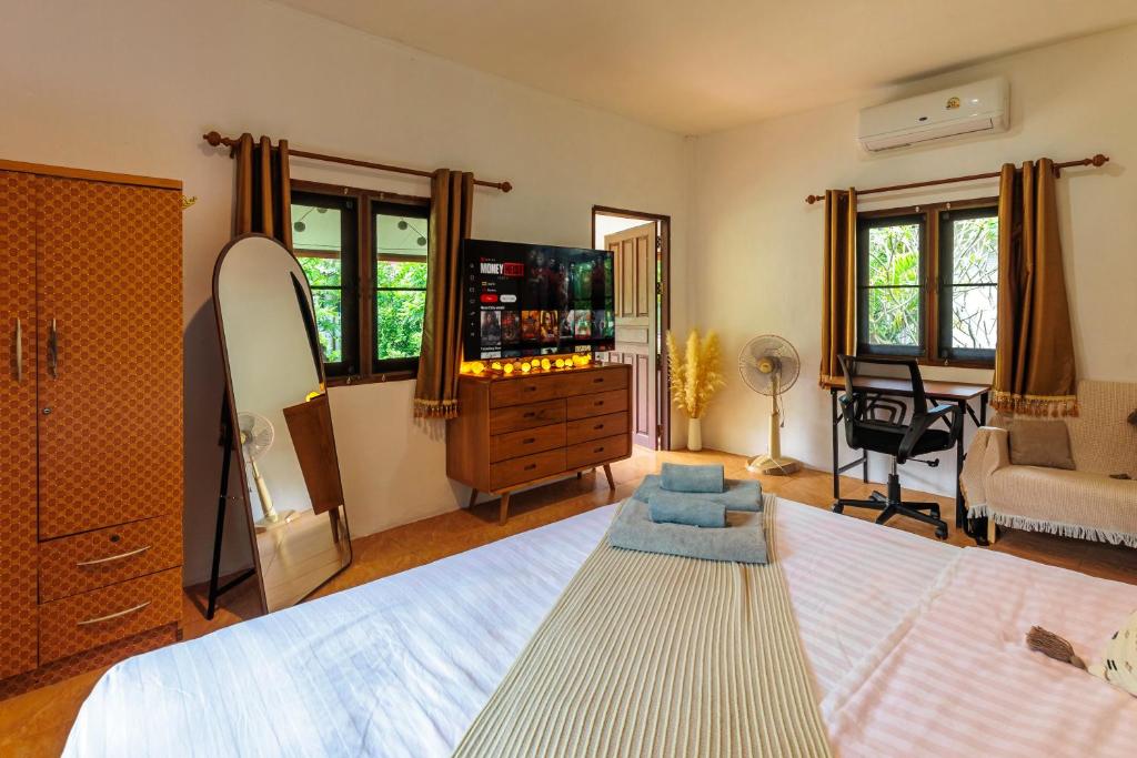 Charming House - Peaceful Garden Retreat - 2mn ZenBeach - Srithanu Center